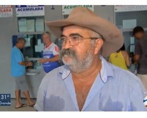 Pecuarista ganhador da Mega da Virada vai a lotérica agradecer a funcionária que registrou o bilhete
