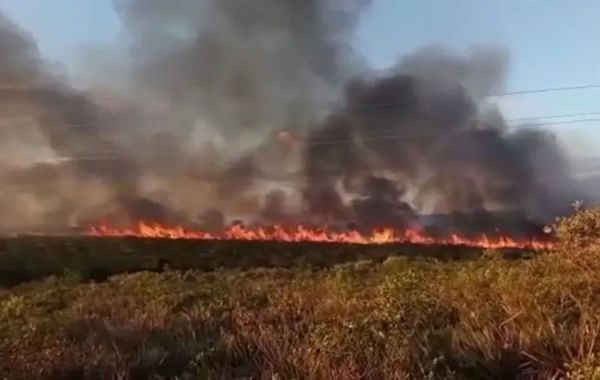 Licínio de Almeida : Serra Geral do Espinhaço, entre Pindaí e Licínio, é atingida por incêndio
