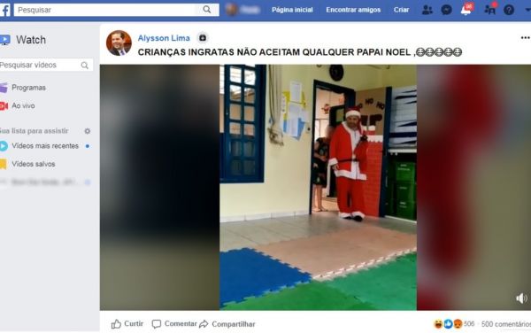 Deputado de Goiás é criticado ao ironizar na web vídeo de deficiente que se vestiu de Papai Noel par