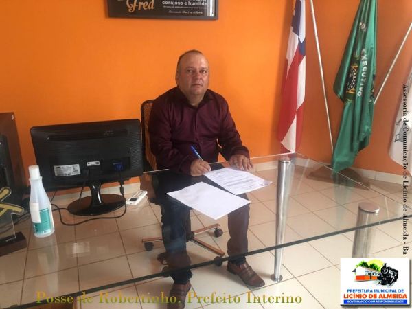 Licínio de Almeida : Vice-prefeito Roberto David de Souza Assume Interinamente o Município.