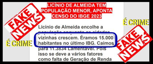 Licínio de Almeida :  Fake News é CRIME,