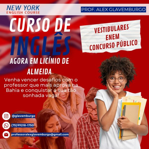 Licínio de Almeida: Escola de Inglês inicia as Aulas Neste Sábado e novas Matrículas Recebem Descont