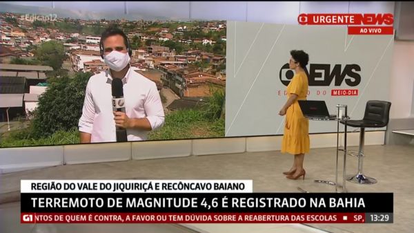 Terremoto de 2,7 de magnitude é registrado em Amargosa; é o segundo registro na Bahia em menos de 24