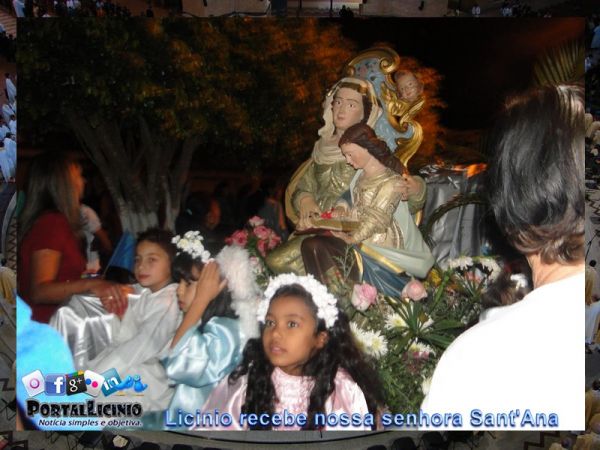 10/08/2012 - Licínio Recebe  a Imagem de Nossa Senhora Sant´Ana