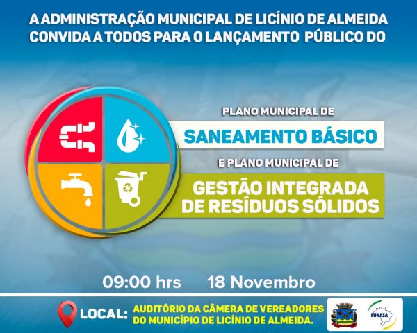 Licínio de Almeida: Prefeitura Convida População Para Participar  Lançamento Público da Elaboração d
