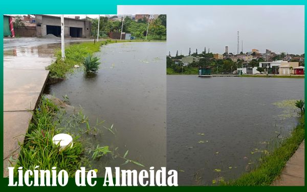 Chuvas Intensas Fazem Lagoa do Gado Bravo Atingir Limite M&aacute;ximo em Lic&iacute;nio de Almeida.