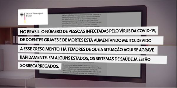Embaixador pede que Alemães deixem o Brasil pelo avanço do coronavírus