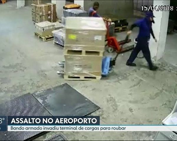 Criminosos roubam terminal de cargas de empresa aérea no Aeroporto Galeão