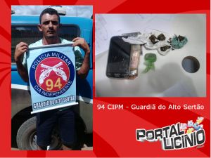 Polícia Militar Prende Homem Por Tráfico de Drogas em Feira Livre de Licínio