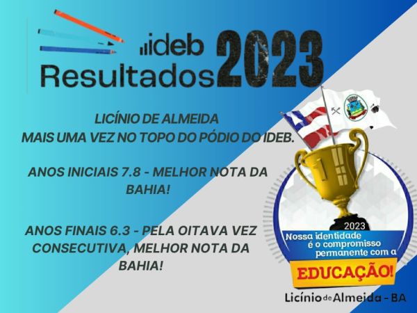 Licinio de Almeida mais uma vez celebra o Melhor e Maior resultado da Bahia no IDEB