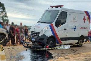 Presidente Jânio Quadros.: Homem morre em acidente evolvendo ambulância