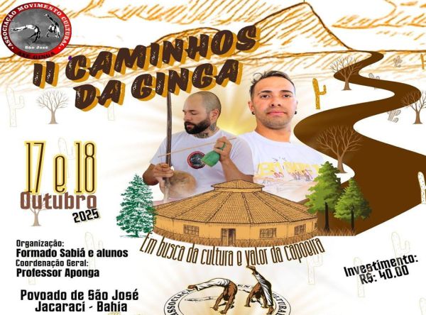 II Caminhos da Ginga de Jacaraci celebra a cultura e os valores da capoeira no Povoado S&atilde;o Jos&eacute;