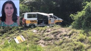 Alcobaça: Moradoras de Teófilo Otóni morrem em acidente com Van Escolar.