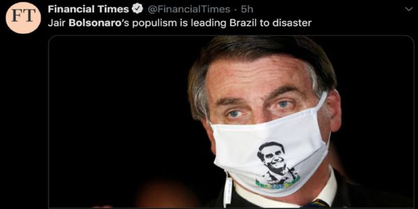 De &#039;quebrar Brasil&#039; a &#039;levar país a desastre&#039;, a imagem de Bolsonaro na imprensa internacional