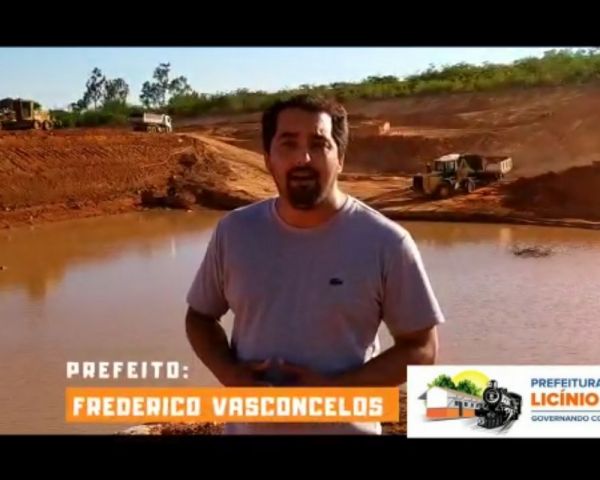 Licínio de Almeida .: Prefeito Frederico Vasconcelos Acompanha Finalização da Construção da Barragem