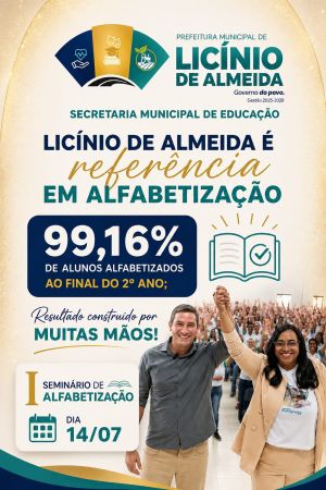 Vem a&iacute; um momento que marcar&aacute; a hist&oacute;ria da educa&ccedil;&atilde;o de Lic&iacute;nio de Almeida!