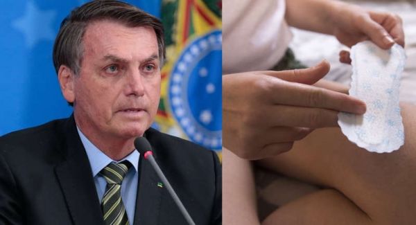 Bolsonaro veta distribuição gratuita de absorventes porque, para ele, mulher jorrar sangue do meio