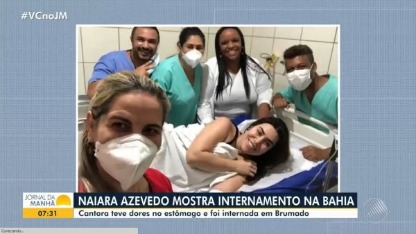 Brumado: Naiara Azevedo é hospitalizada após dores no estômago e já tem Alta no mesmo dia.