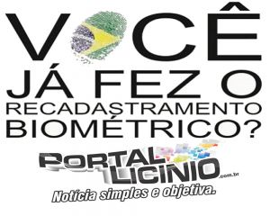 Licínio de Almeida: Começou Recadastramento Biométrico de Eleitores.