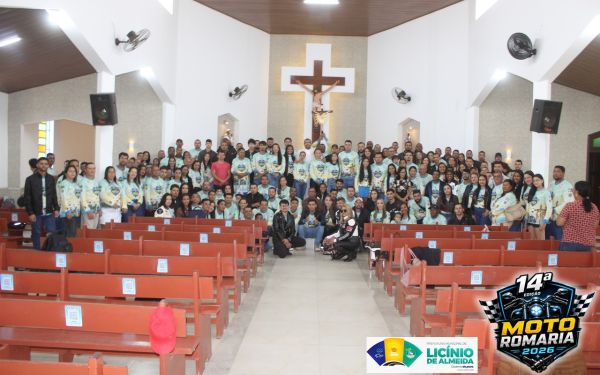 11-09-2026 - F&Eacute; SOBRE DUAS RODAS: COM B&Ecirc;N&Ccedil;&Atilde;O NA MATRIZ, 14&ordf; MOTO ROMARIA PARTE DE LIC&Iacute;NIO DE ALMEIDA