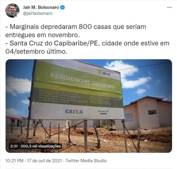 Policia Federal Desmente Bolsonaro Sobre Invasão em Pernambuco.